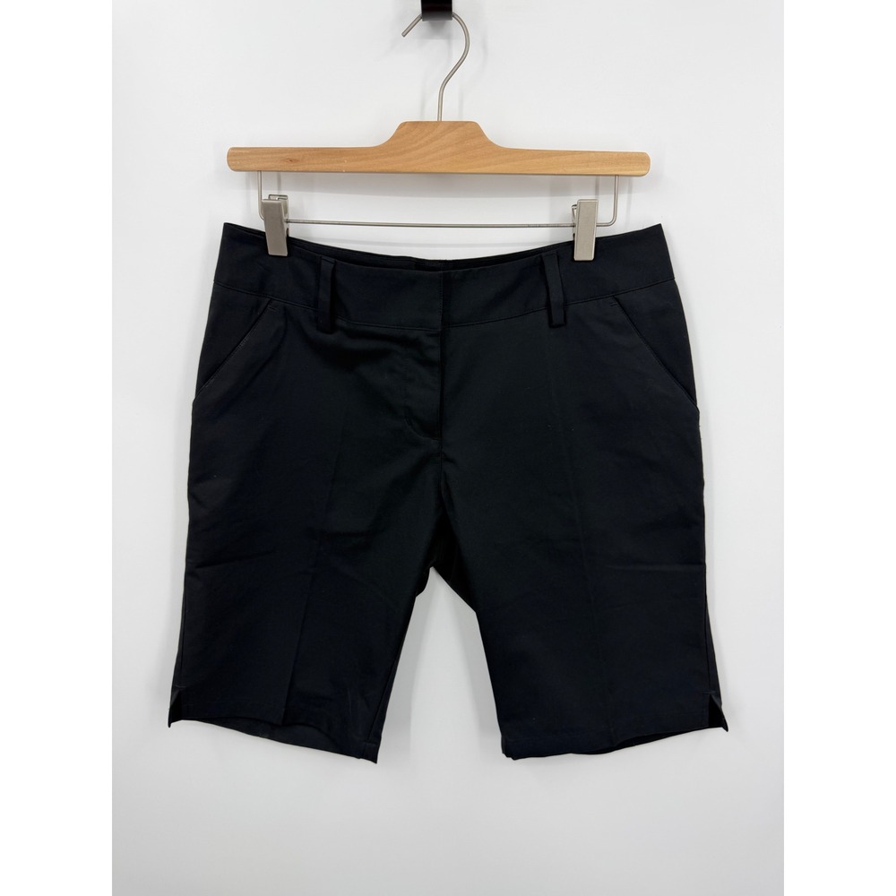 Adidas Climalite Golf Shorts Women 6 Black Embroidered Logo AE7005